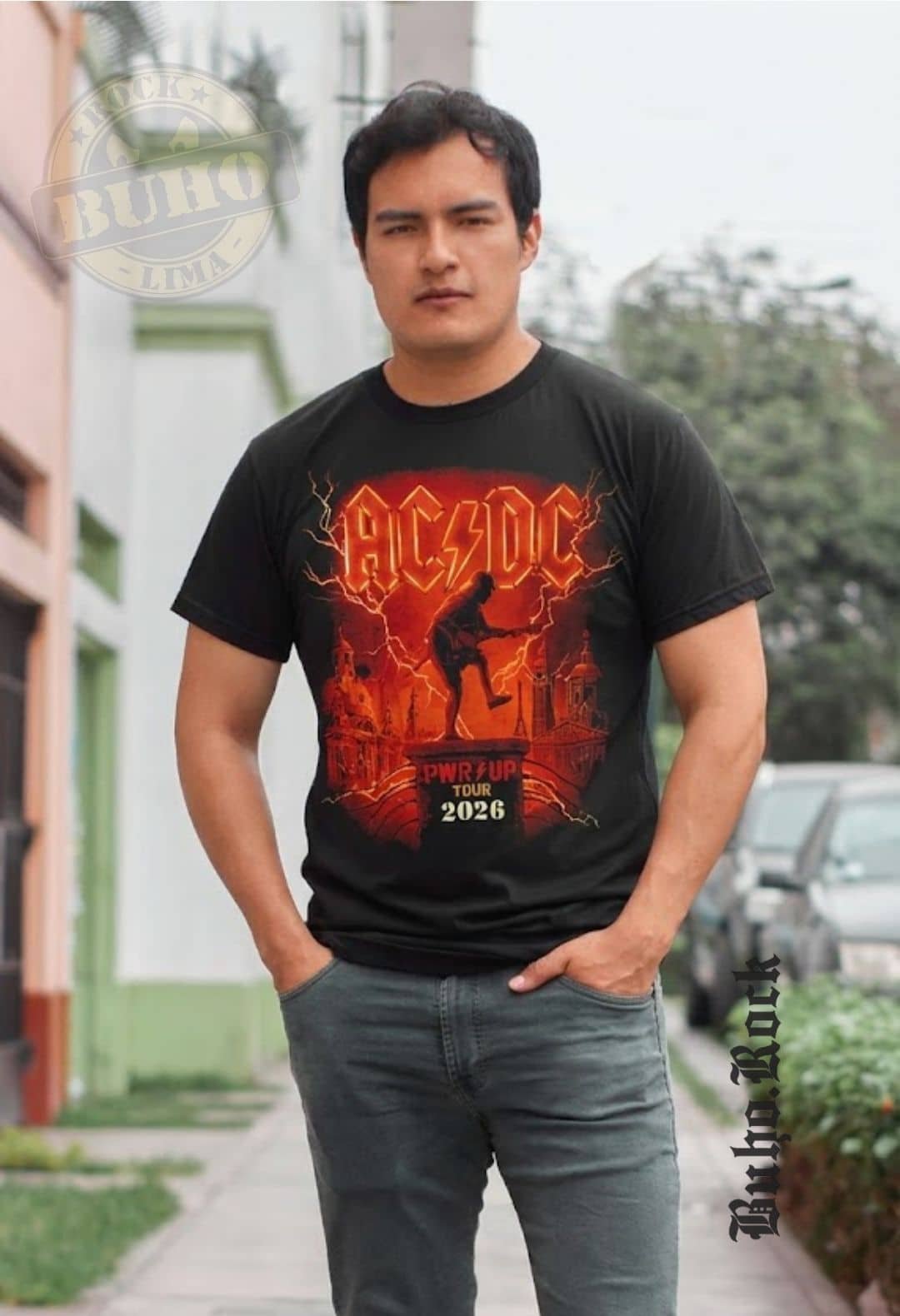 acdc en chile, poleras acdc