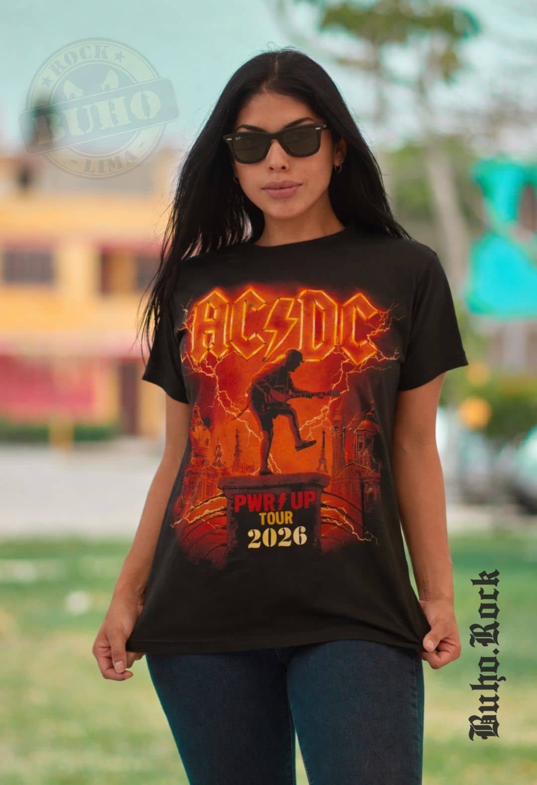 acdc en chile, poleras acdc
