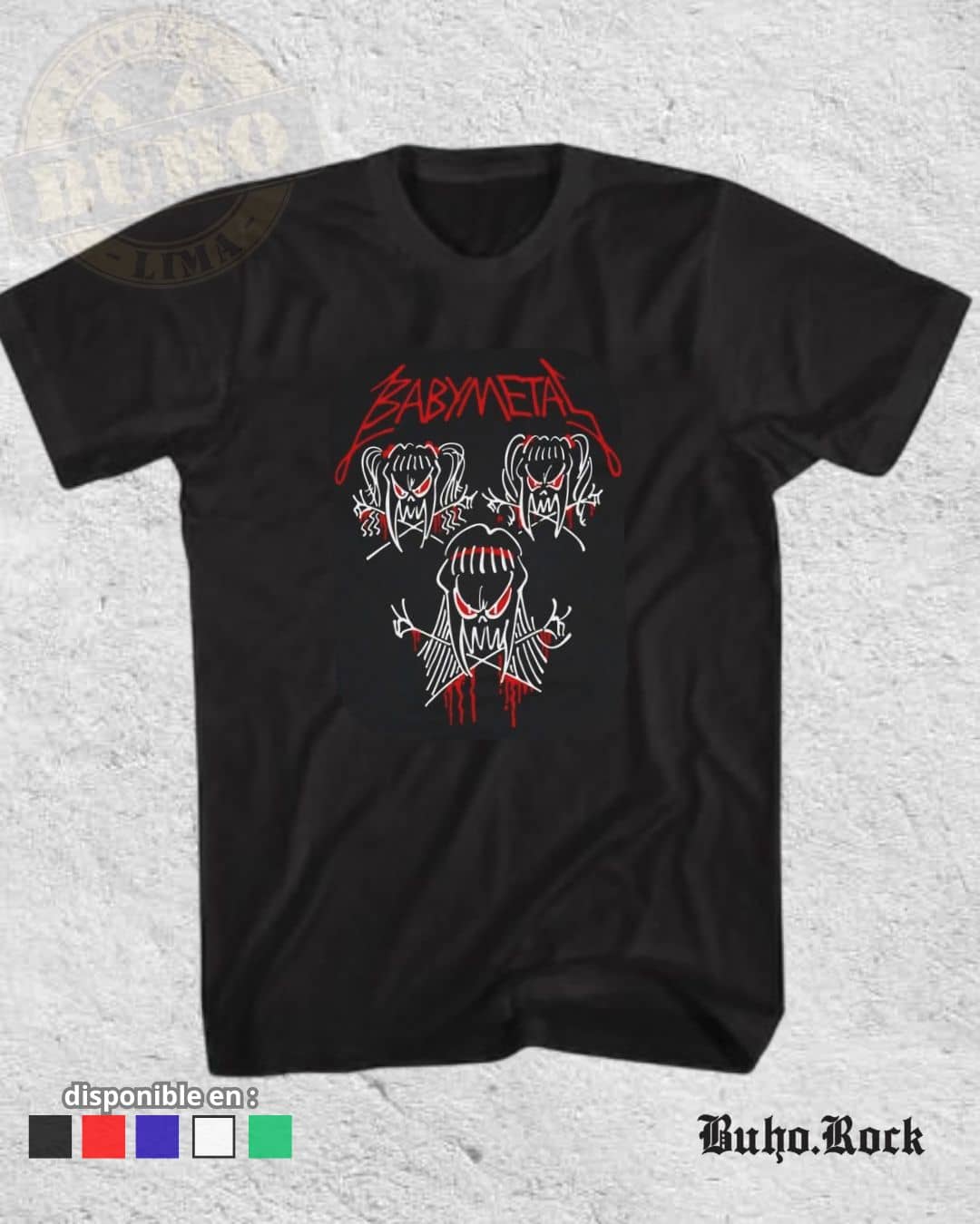 BABYMETAL en lima, polos de BABYMETAL