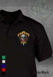 GUNS N ROSES polo camisero skull