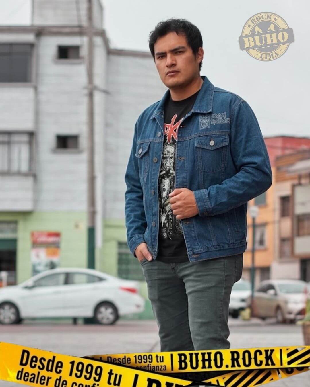 polos iron maiden, casacas iron maiden, poleras iron maiden, casacas jean metal, denim jacket iron maiden