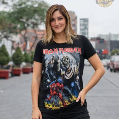 poleras iron maiden para dama, polos iron maiden, entradas maiden