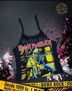 IRON MAIDEN Piece tiras dama y oversize