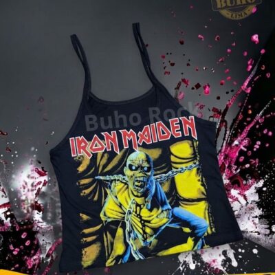 IRON MAIDEN Piece tiras dama y oversize