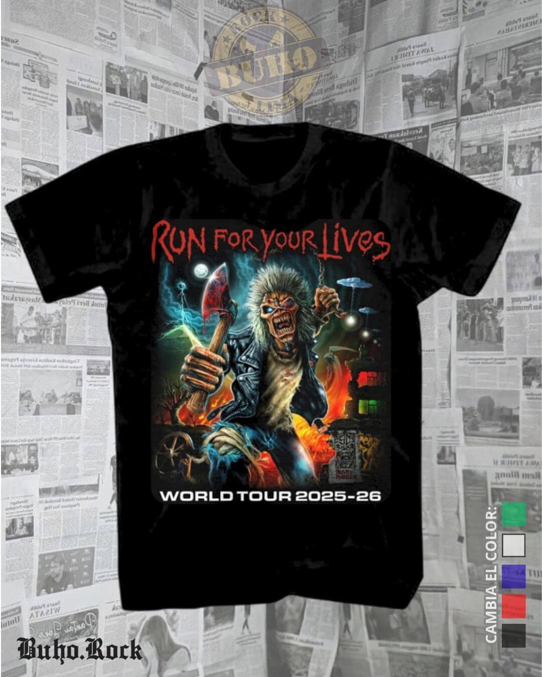 donde comprar polos iron maiden, entradas iron maiden