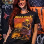 polo MEGADETH para dama