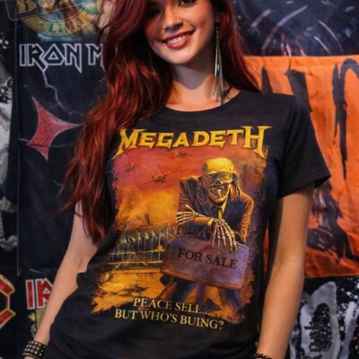 polo MEGADETH para dama