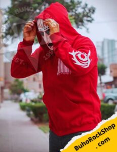 Polera Roja con capucha SLIPKNOT