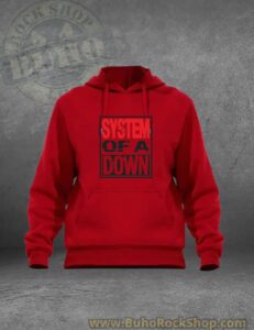 Polera SYSTEM OF A DOWN logo rojo