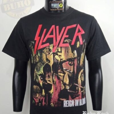 polo de slayer reign in blood, slayer en santiago, polera slayer