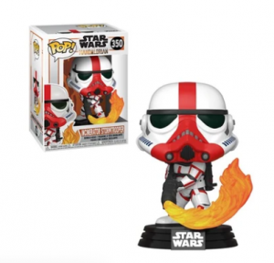 THE MANDALORIAN flame trooper funko pop