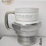 Taza en forma de bujia