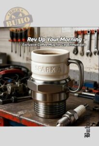 Taza en forma de bujia