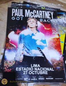 poster The Beatles PAUL MCCARTNEY  Lima 2024