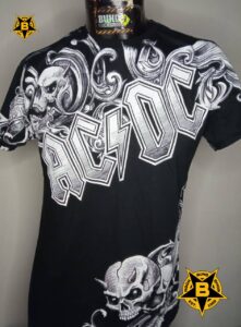 ACDC Skulls allover