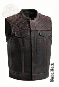 Chaleco de CUERO Rombos