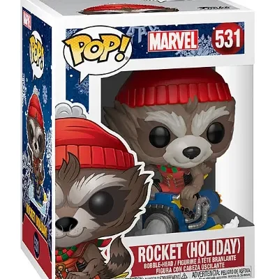 funko marvel rocket holiday 531