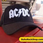 gorra acdc logo blanco
