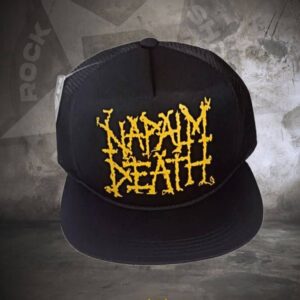 gorra de napalm death, napalm death en lima