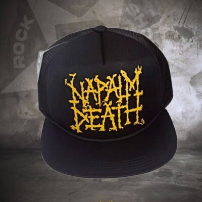 gorra de napalm death, napalm death en lima