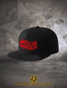 gorra plana de Marilyn Manson