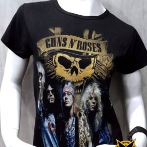 polo de guns n roses para dama