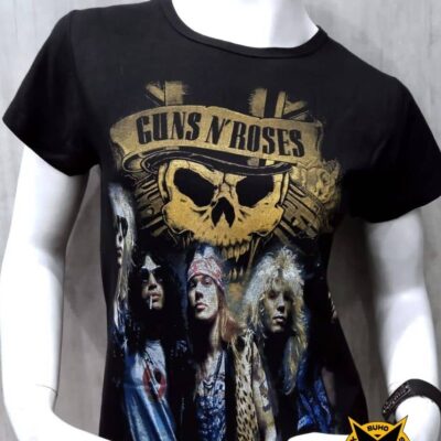 polo de guns n roses para dama
