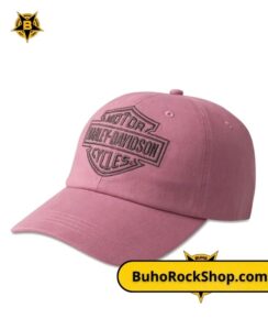HARLEY DAVIDSON Gorra Rosada de lona