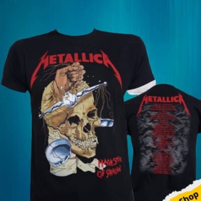 tienda de polos, polos de metallica, galerias brasil, eurocentro chile, metallica harvest of sorrow