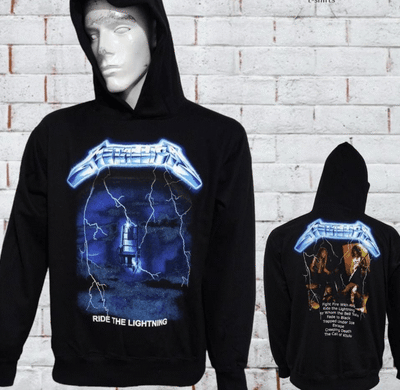 tienda de polos, polos de metallica, galerias brasil, eurocentro chile, metallica right the lightning polera