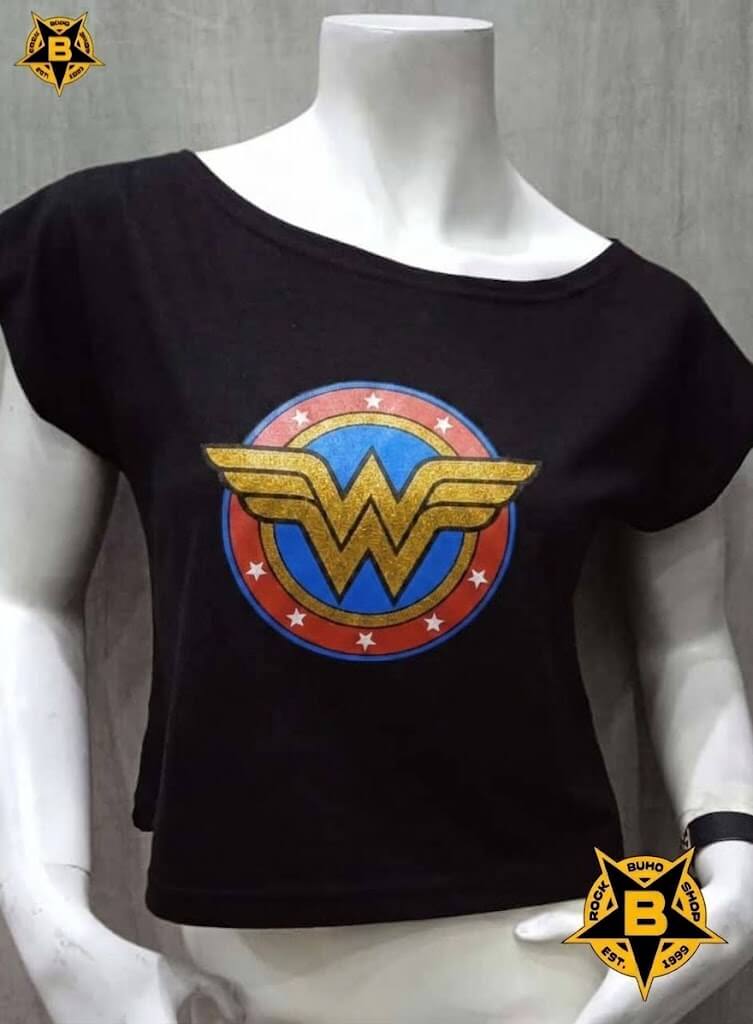 polos de marvel, polos mujer maravilla