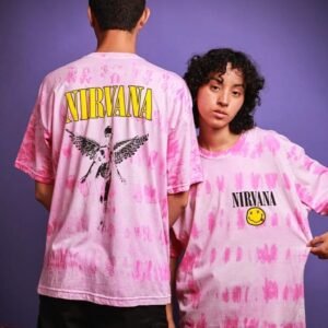 polo oversize en tela lavada de nirvana