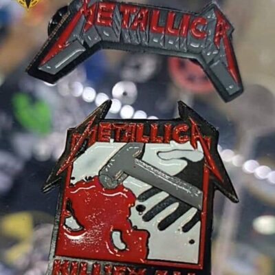 tienda de polos, polos de metallica, galerias brasil, eurocentro chile, pin metalico de metallica