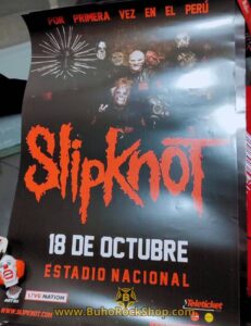 poster SLIPKNOT en Lima