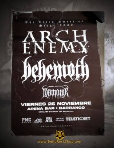 poster ARCH ENEMY BEHEMOTH en Peru