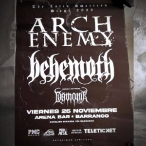 posters de bandas, behemoth, arch enemy