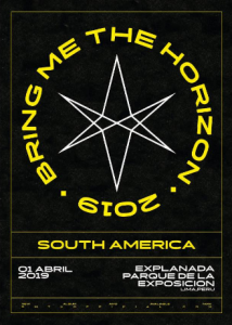 poster  BRING ME THE HORIZON en lima