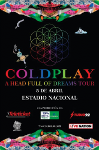 poster oficial COLDPLAY  lima