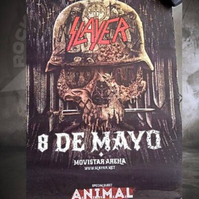 Poster afiche SLAYER en Chile