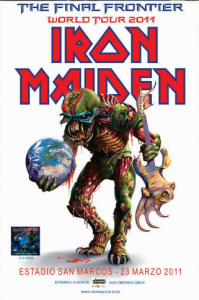 poster  IRON MAIDEN en lima