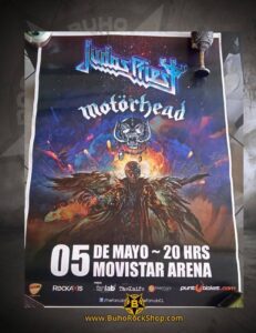 Poster JUDAS PRIEST MOTORHEAD en Chile
