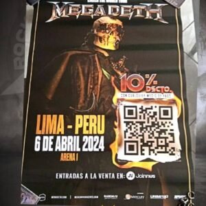 posters de megadeth, megadeth en lima, camisas rockeras, camisa de megadeth, polos de megadeth,