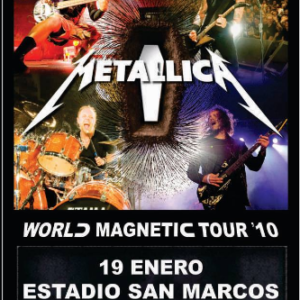 poster de METALLICA en lima
