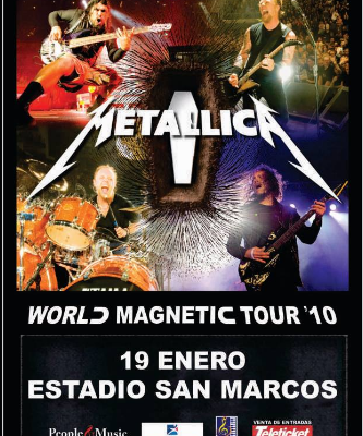 poster de METALLICA en lima