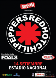 poster RED HOT CHILI PEPPERS en lima