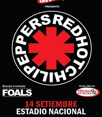 poster RED HOT CHILI PEPPERS en lima