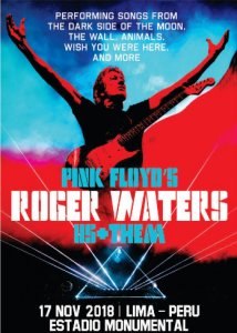 poster Pink Floyd ROGER WATERS  lima 2018
