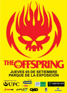 poster  THE OFFSPRING en lima
