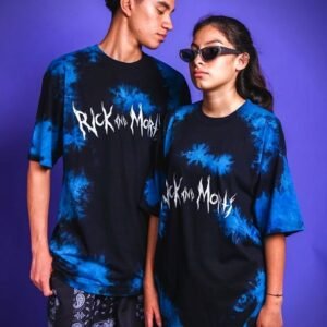 polo en tela lavada de rick y morty