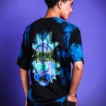 polo en tela lavada de rick y morty